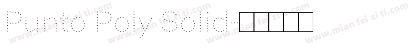 Punto Poly Solid字体转换